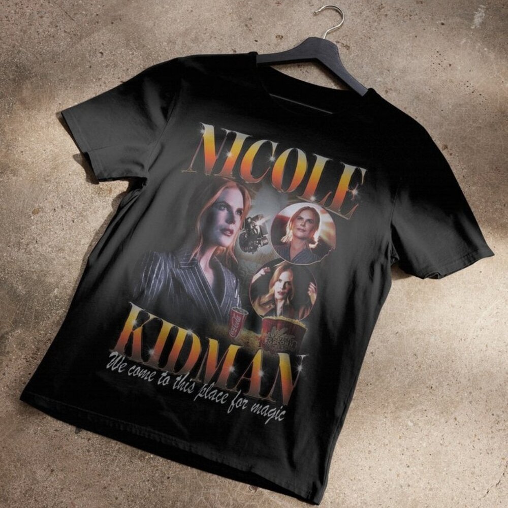 Nicole Kidman AMC Theaters 90s Bootleg Graphic T-Shirt Movie Retro Tee 91